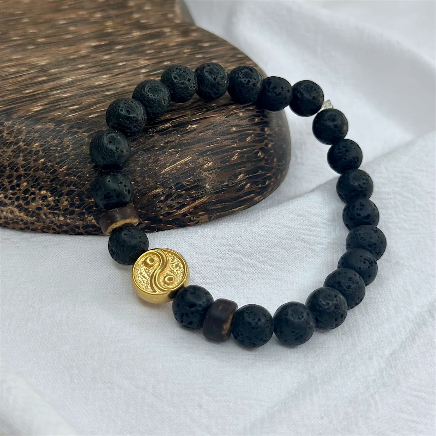 Armband "Yin Yang" (Lavastein)