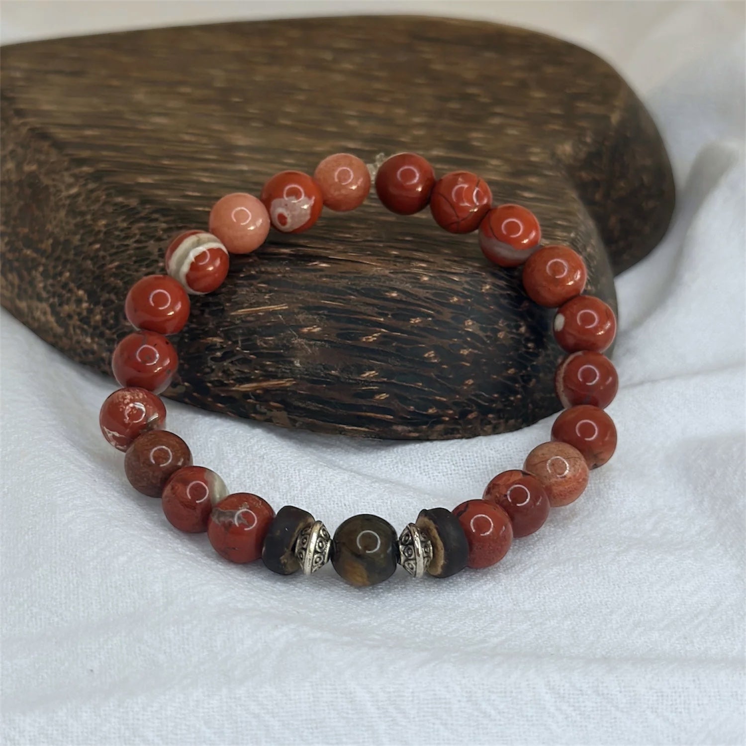 Armband "Eliot" (Jaspis rot)