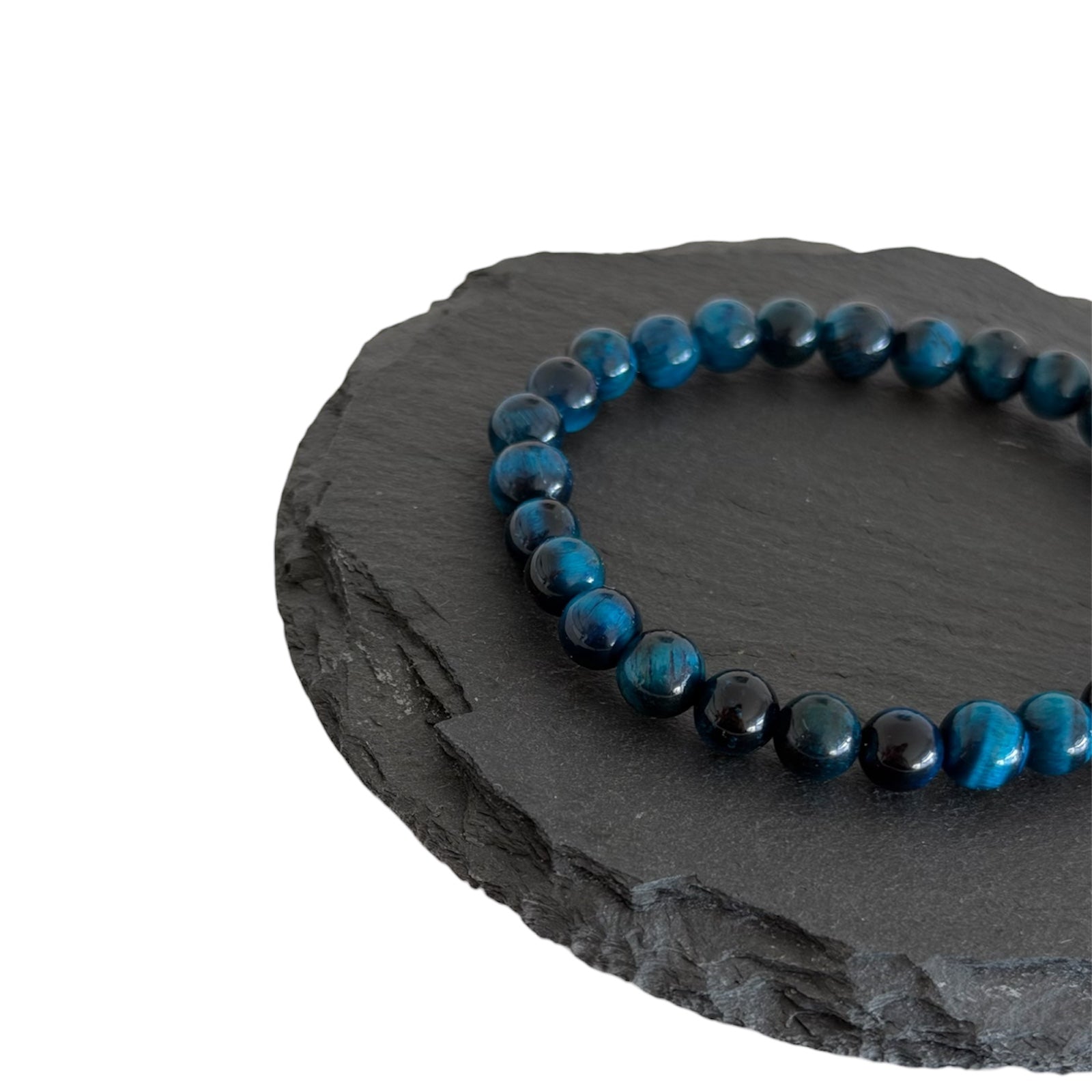 Armband "Classic" (Tigerauge blau)