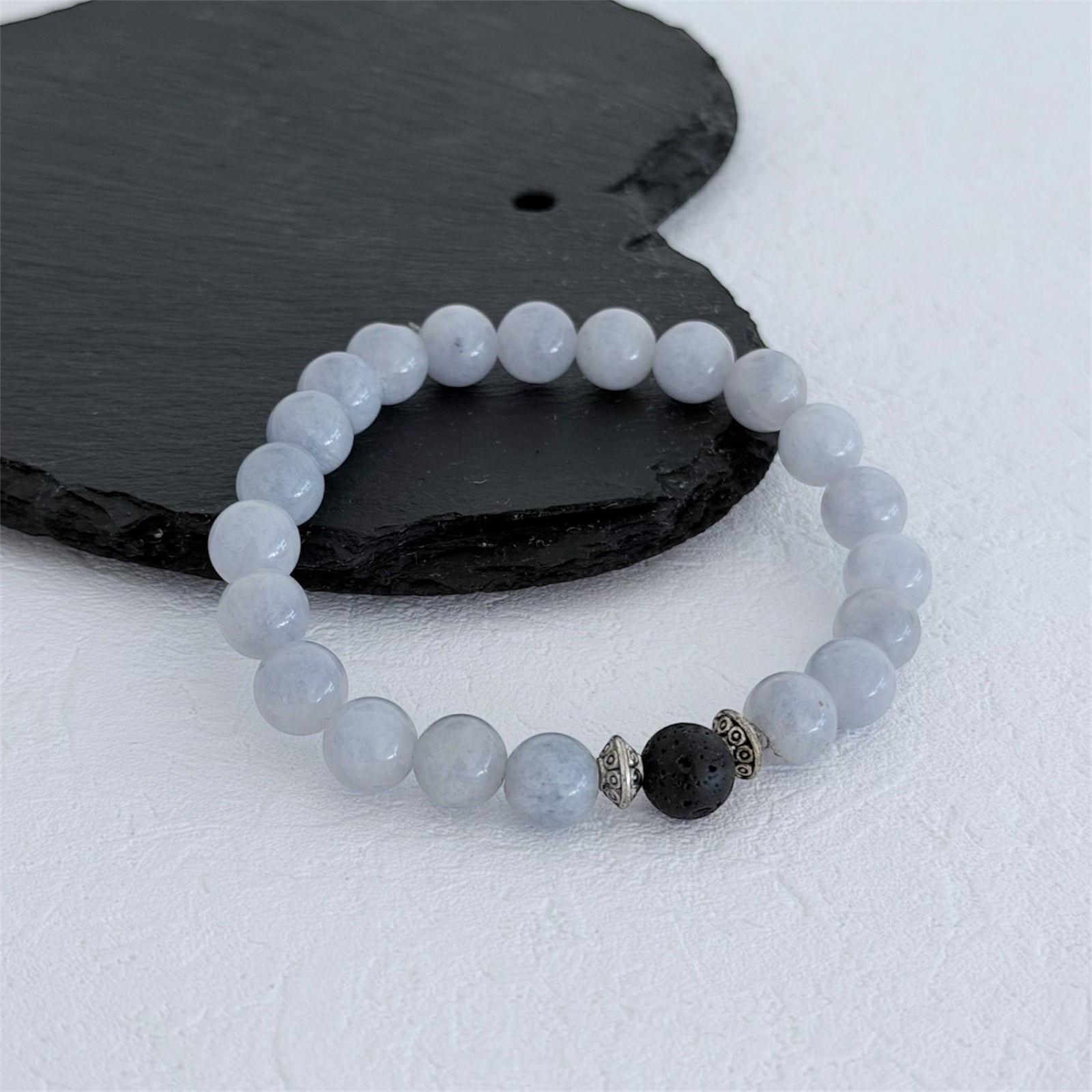 Armband "Lino" (Aquamarin)