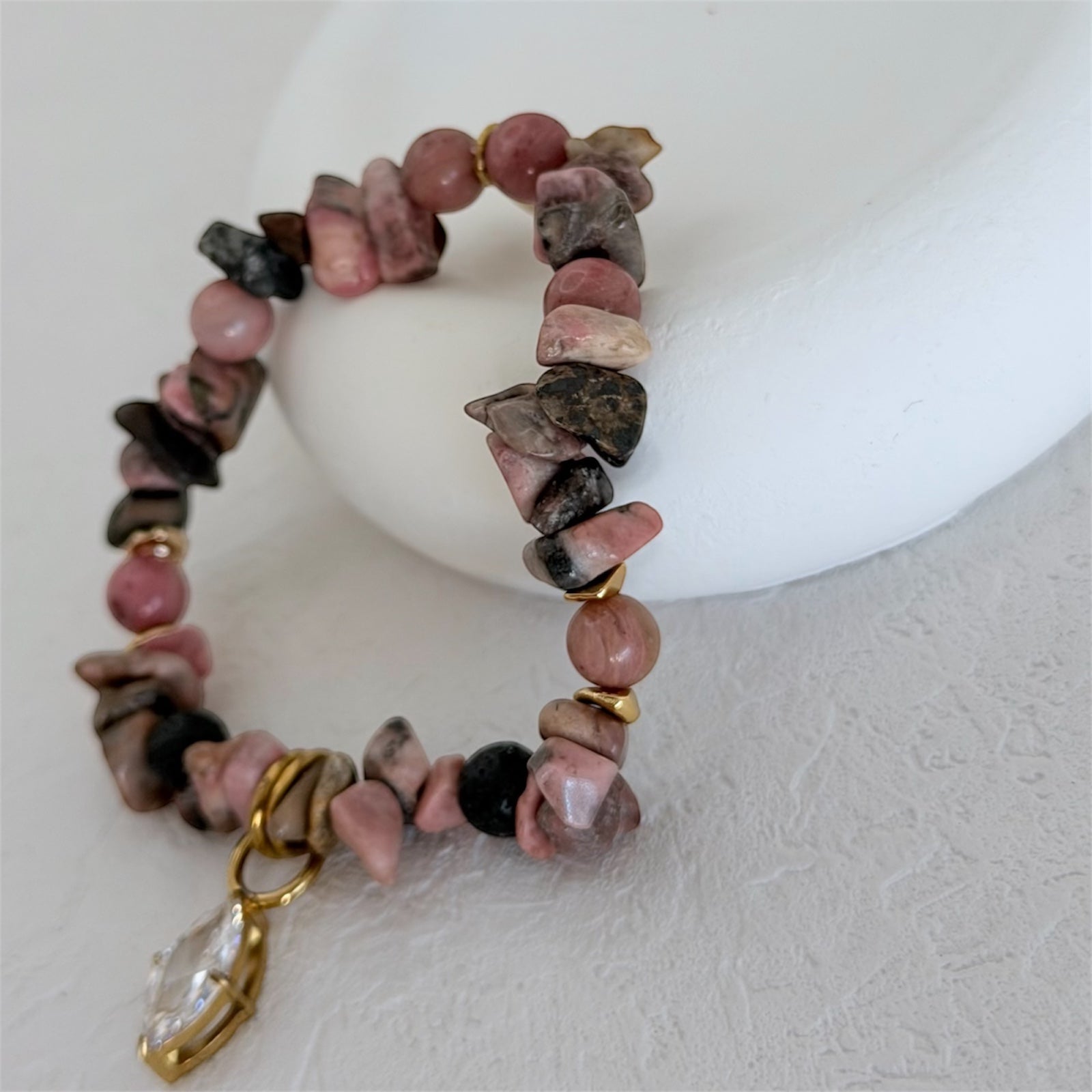 Armband "Ipanaja" (Rosenquarz)
