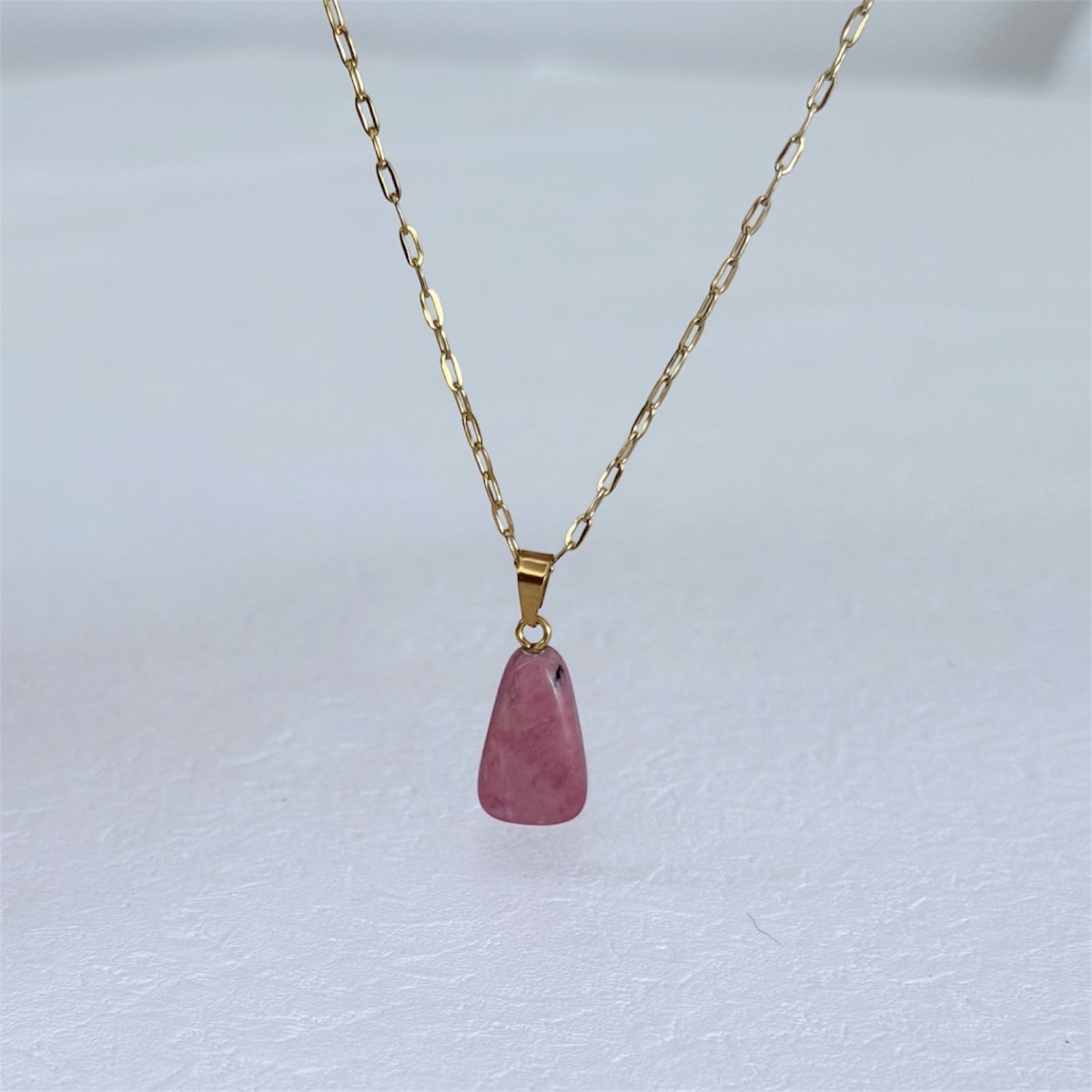 Halskette "Classic" (Rhodonit)