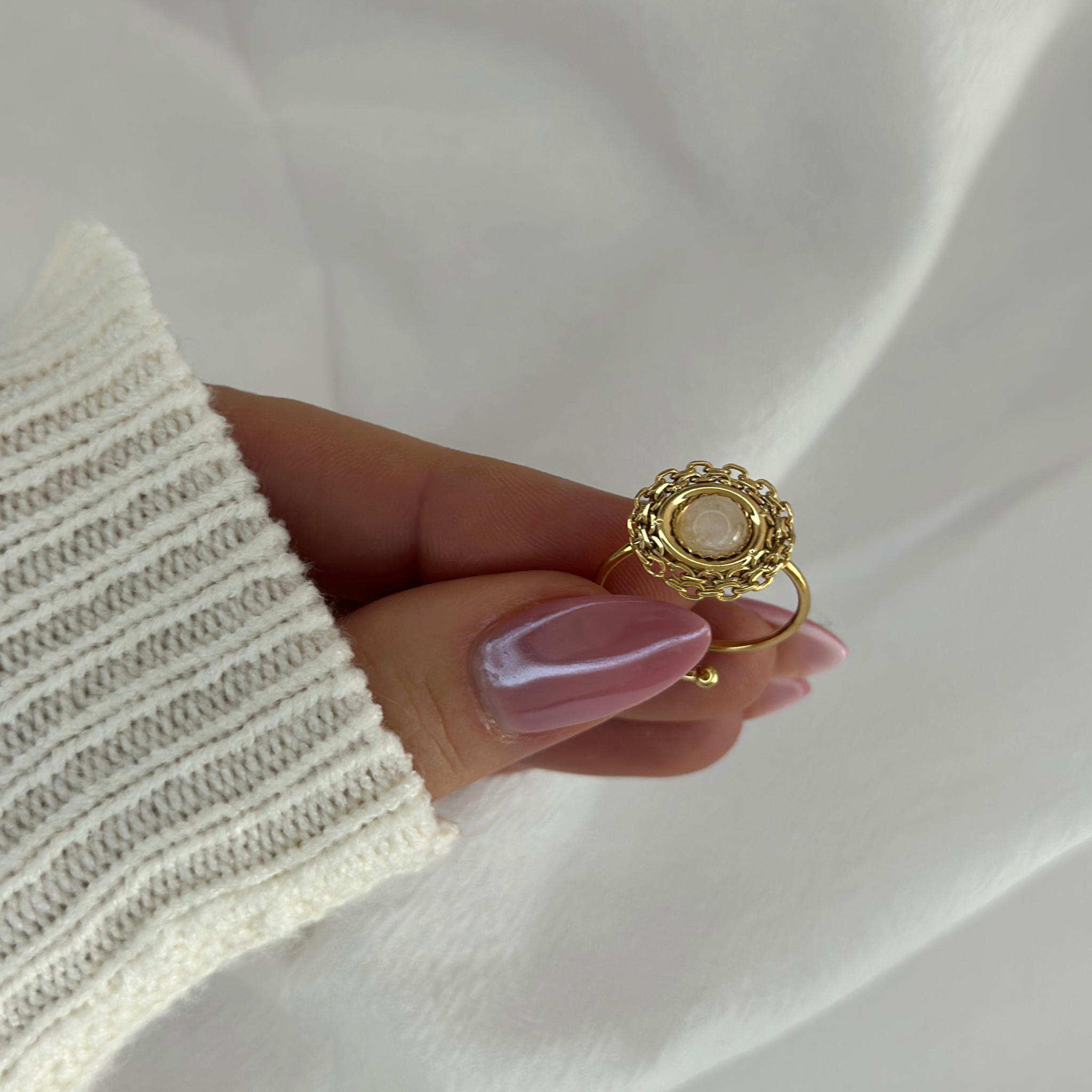 Ring "Mira" (Rosenquarz)