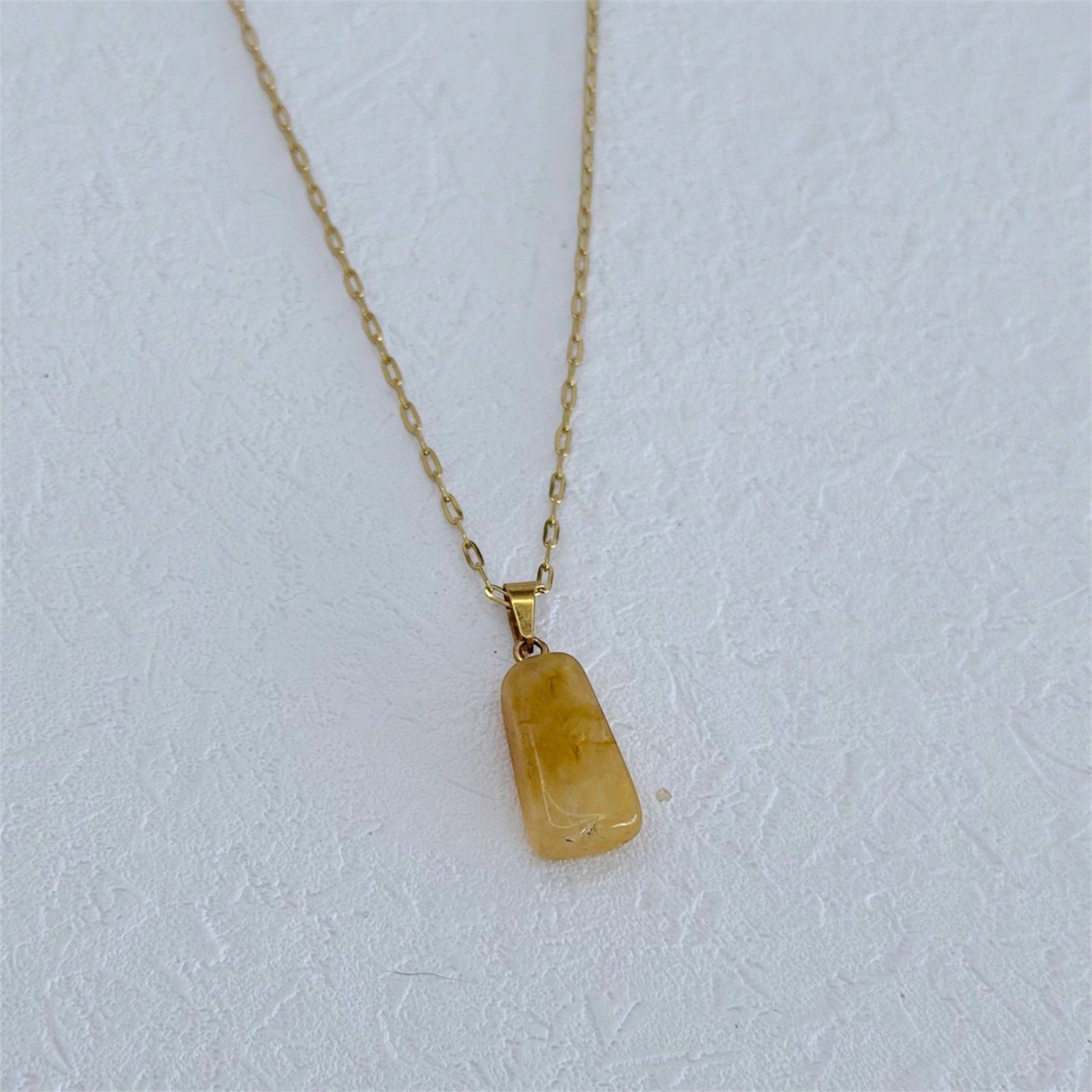 Halskette "Classic" (Calcit gelb)