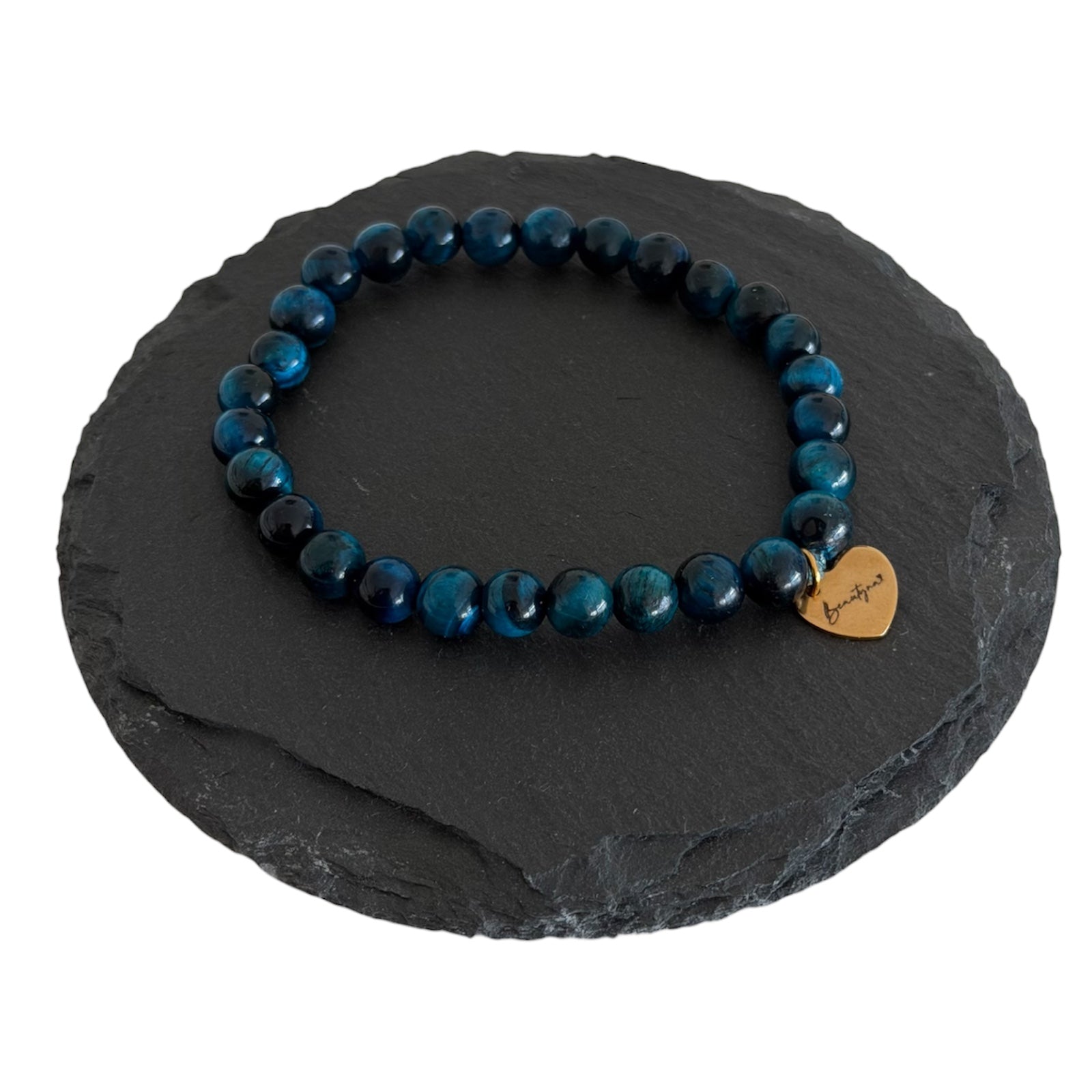 Armband "Classic" (Tigerauge blau)