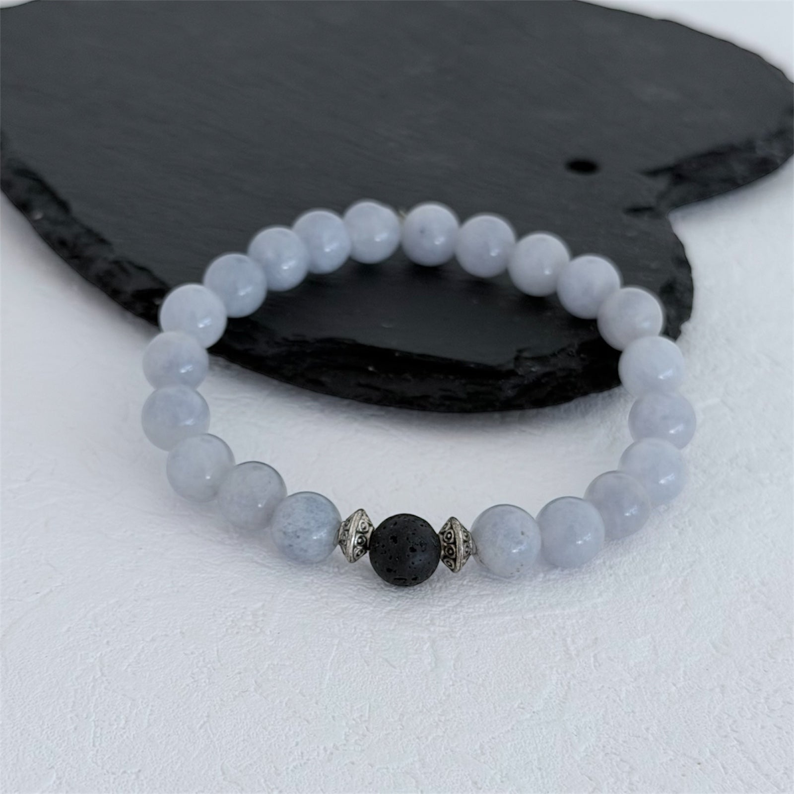 Armband "Lino" (Aquamarin)